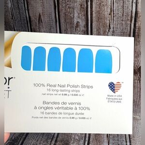 Blue Dapest - Color Street Nail Polish Strips Retired Neon Blue